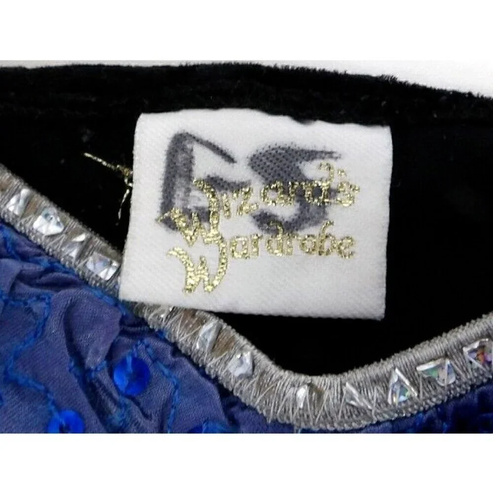 WIZARD'S WARDROBE blue renaissance faire princess dress little girls size S 5/6